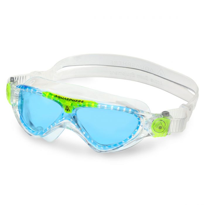 Glad mouw Buitenlander Aquasphere Vista Junior - Zwembril voor Kinderen - Vanaf 6 jaar - Blue Lens